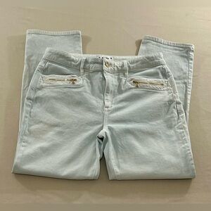 Paige Cindy Straight Ankle Jeans Womens Size 30 Light Blue